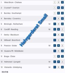 Andelar till Stryktipset (26/9): Mot Jackpoten