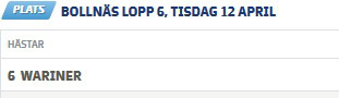 V/P-spel till Bollnäs 12/4