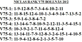 V75 Bollnäs 20/2