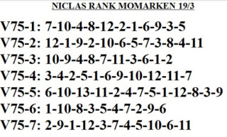 V75 Momarken 19/3